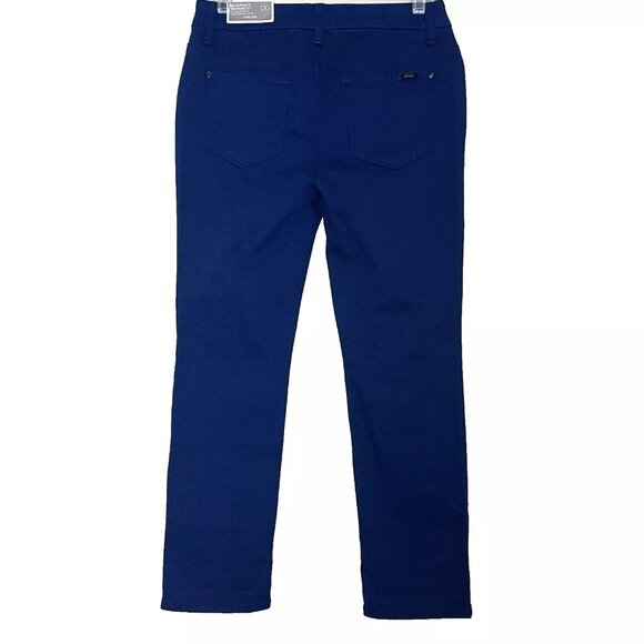 Chico's So Slimming Navy Blue Girlfriend Crop Capri Pants Jeans US Size XS/2 NWT - Picture 3 of 12